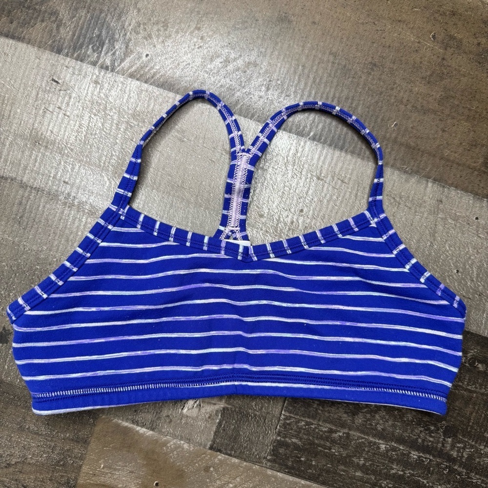 Ivivva Blue Striped Sports Bra size 12